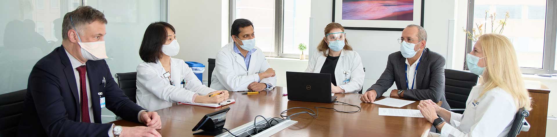 Team discussing case